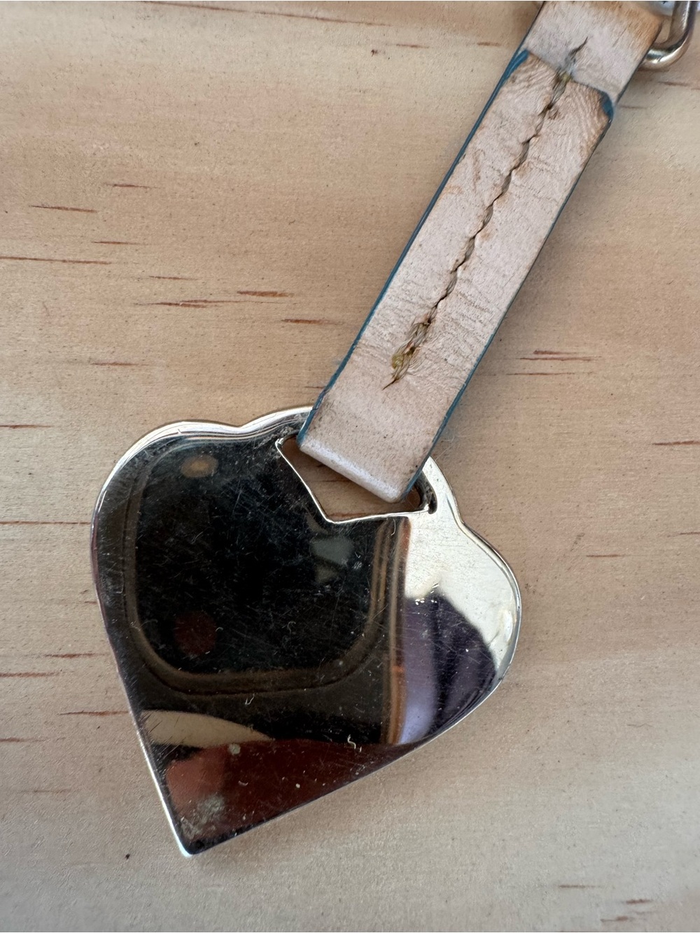 Dooney & Bourke Pink Heart Shaped Bag Charm - Picture 2 of 3